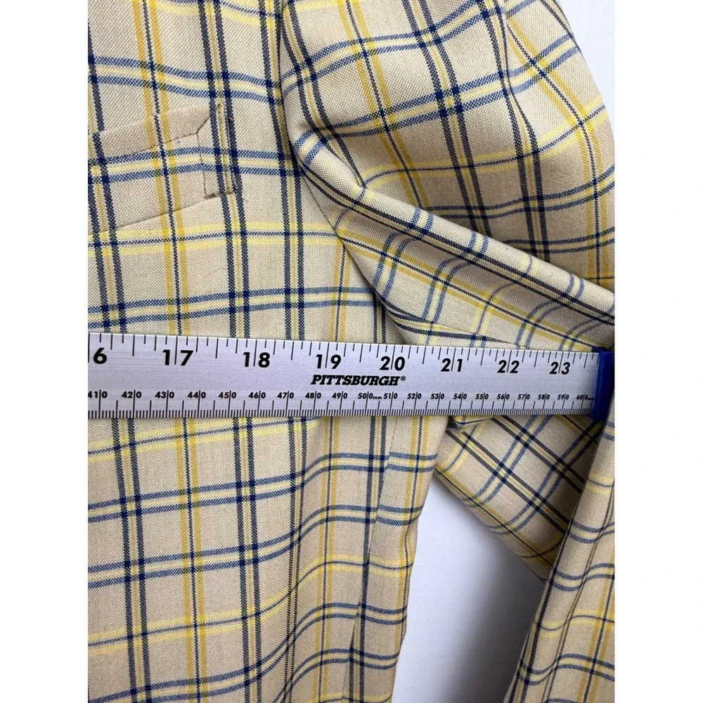 Vintage Corbin Gentlemen's Clothing Plaid Blazer Check Sport Coat Mens - Picture 5 of 12